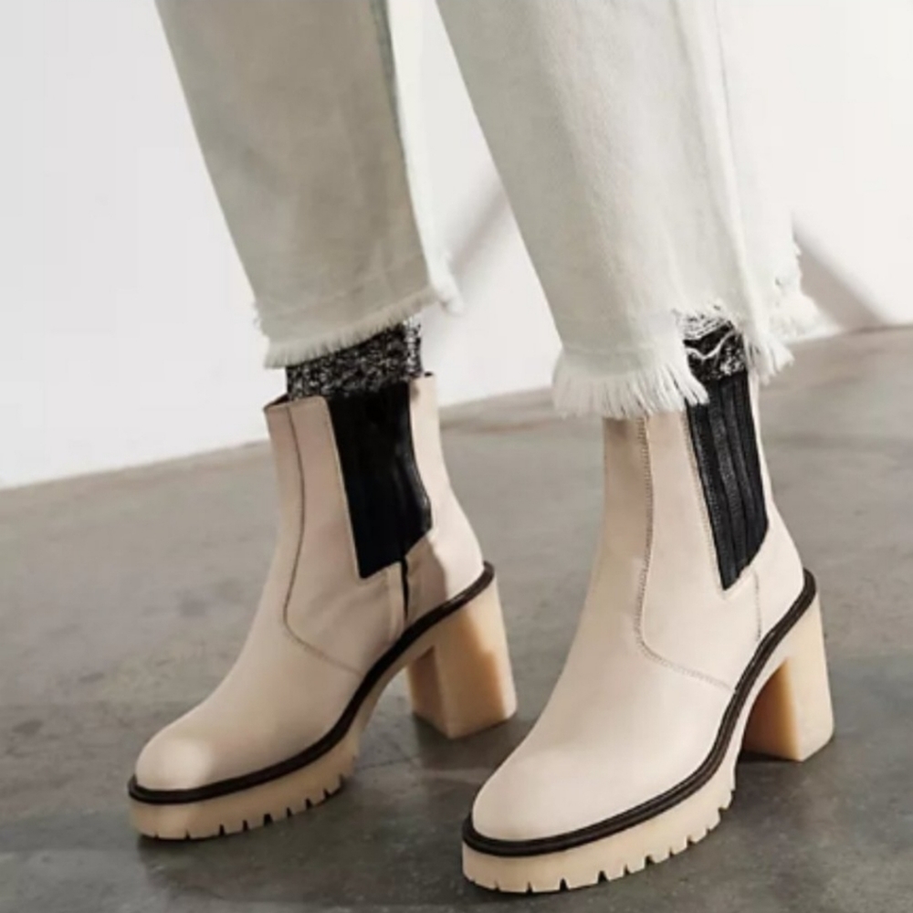 Free People .. James Chelsea Boot .. White‎ .. MULTIPLE Sizes - Picture 7 of 8
